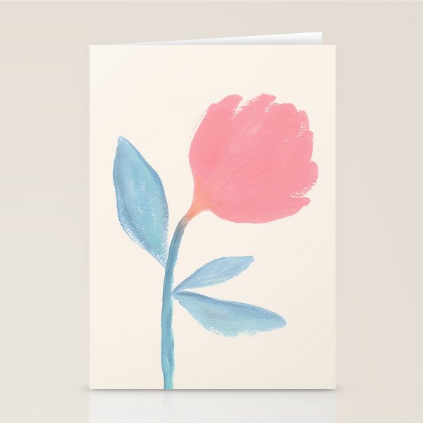 Peony Flower Gouache Illustration  Stationery Card Gallery Image 2