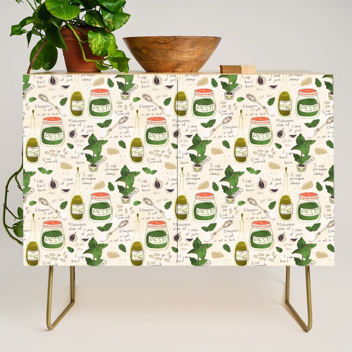 Pesto. Illustrated Recipe. Credenza Gallery Image 1