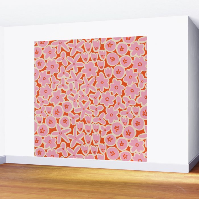 Vibrant Summer Pattern #2 Wall Mural Gallery Image 2