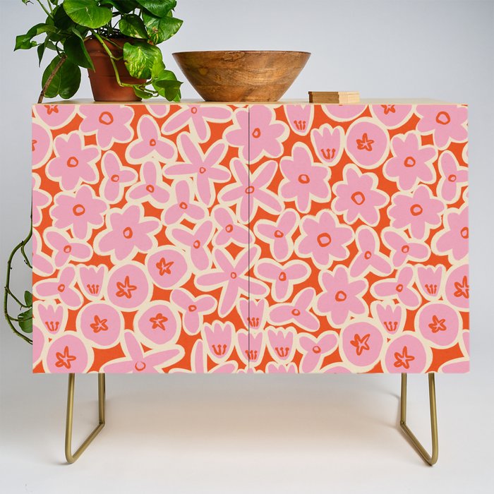 Vibrant Summer Pattern #2 Credenza Gallery Image 1