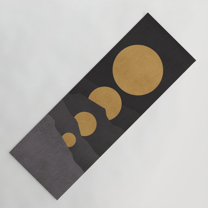 Rise of the golden moon Yoga Mat Gallery Image 1