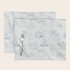 Alice in Wonderland Toile Blue Placemat Gallery Image 1