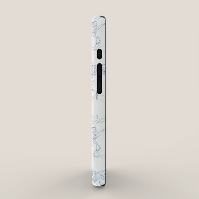 Alice in Wonderland Toile Blue iPhone Case Gallery Image 2