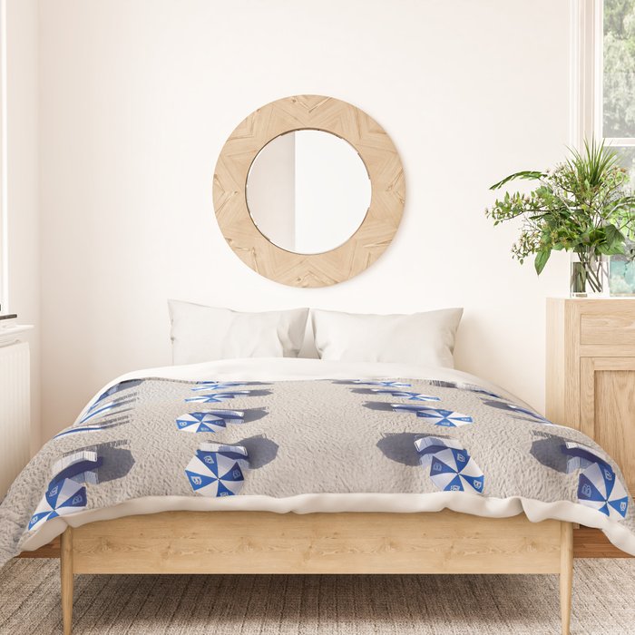 Beach Umbrellas Duvet Cover Gallery Image 3