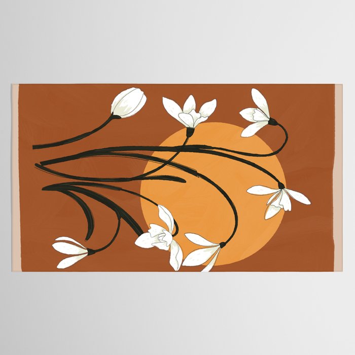 Beautiful Snowdrop Flowers 2 Tablecloth Gallery Image 2