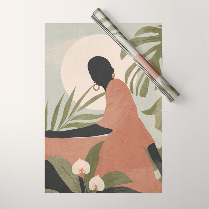 Tropical Girl 21 Wrapping Paper Gallery Image 1