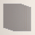 Gingham Plaid Check Pattern in Brown and Blue Wrapping Paper Gallery Image 3
