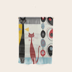 Mid-Century Modern Art Cats Wall Hanging Gallery Image 1