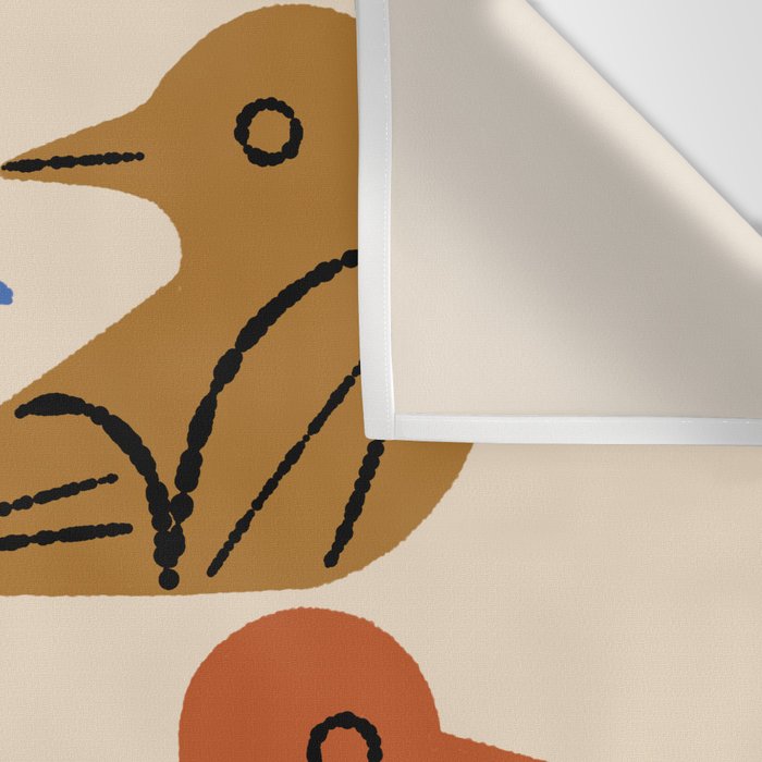 Painted Birds Wall Tapestry Gallery Image 3