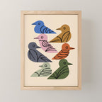 Painted Birds Mini Art Print Gallery Image 1