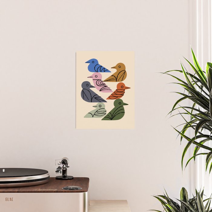 Painted Birds Poster Gallery Image 2