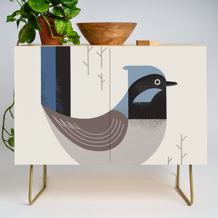 Superb Fairywren, Bird of Australia Credenza Gallery Image 1