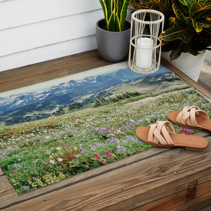 Wildflower Meadow Outdoor Rug Gallery Image 2
