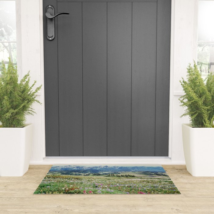 Wildflower Meadow Welcome Mat Gallery Image 3