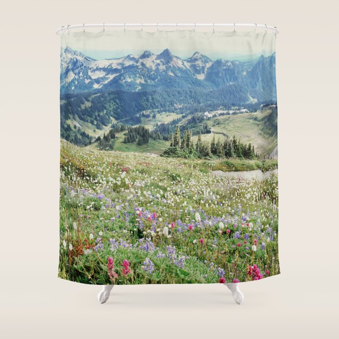 Wildflower Meadow Shower Curtain Gallery Image 1