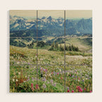 Wildflower Meadow Wood Wall Art Gallery Image 1