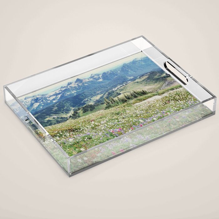 Wildflower Meadow Acrylic Tray Gallery Image 1