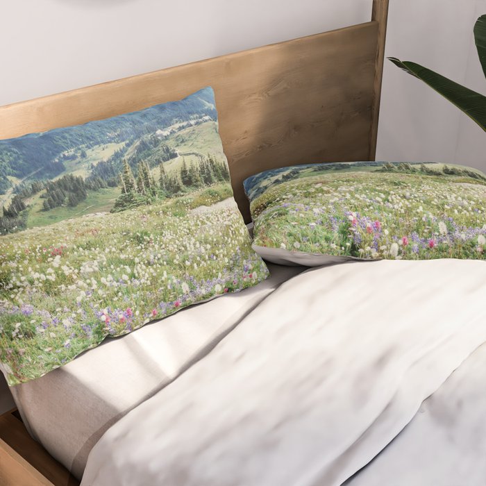 Wildflower Meadow Pillow Sham Gallery Image 2