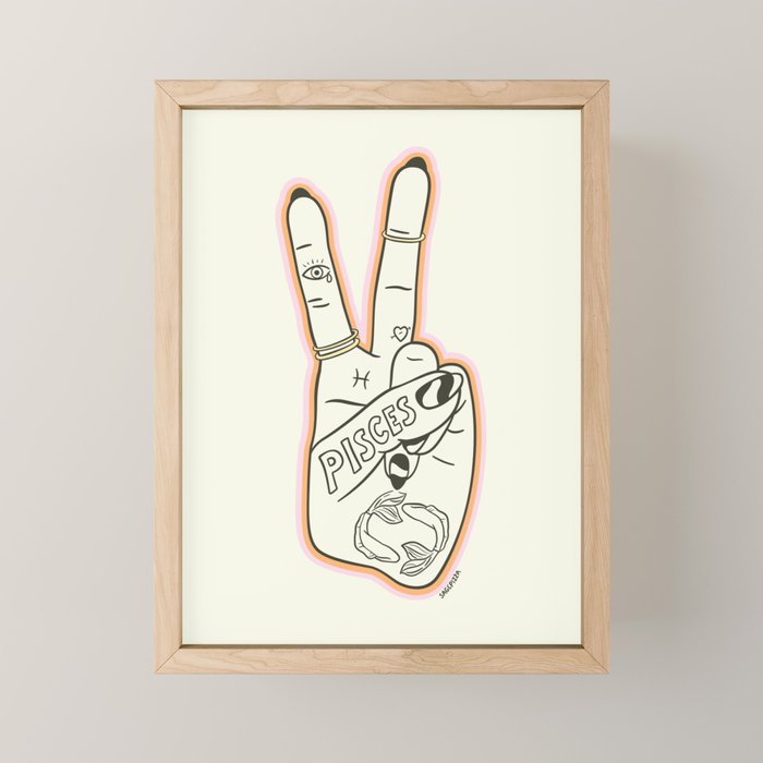 PISCES Mini Art Print Gallery Image 1