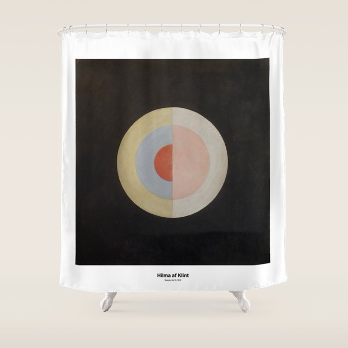 The Swan No 16 by Hilma af Klint Shower Curtain Gallery Image 1