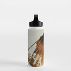 abstract mountains, rustic orange sunrise Water Bottle Gallery Image 3