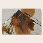 abstract mountains, rustic orange sunrise Cutting Board Gallery Image 1
