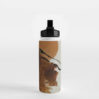 abstract mountains, rustic orange sunrise Water Bottle Gallery Image 2
