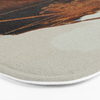 abstract mountains, rustic orange sunrise Bath Mat Gallery Image 3
