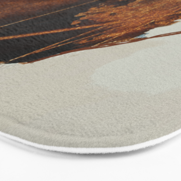 abstract mountains, rustic orange sunrise Bath Mat Gallery Image 3