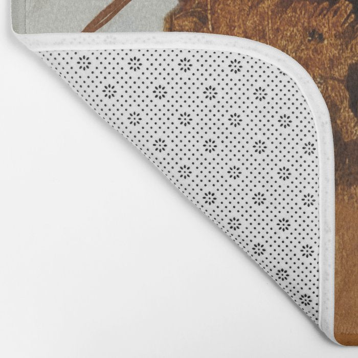 abstract mountains, rustic orange sunrise Bath Mat Gallery Image 2