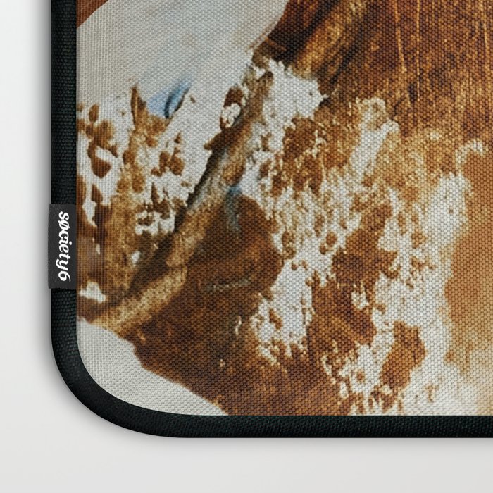 abstract mountains, rustic orange sunrise Laptop Sleeve Gallery Image 3