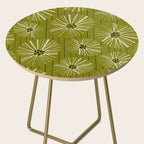 Retro Daisies: Musk Green Edition Side Table Gallery Image 2