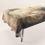 Floral Luxury In Twilight Sepia Peach Tablecloth Gallery Image 1