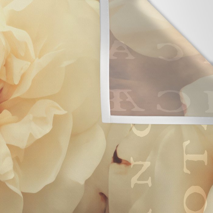 Floral Luxury In Twilight Sepia Peach Wall Tapestry Gallery Image 3