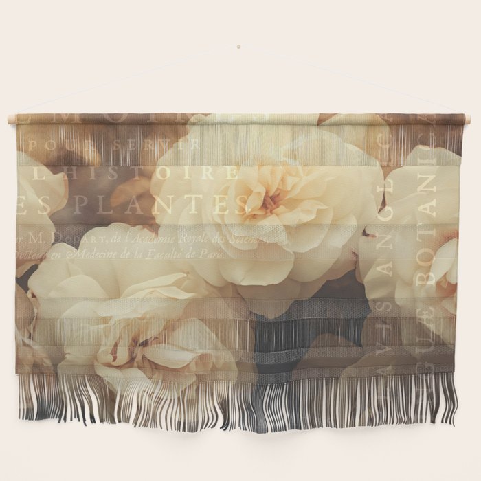 Floral Luxury In Twilight Sepia Peach Wall Hanging Gallery Image 1