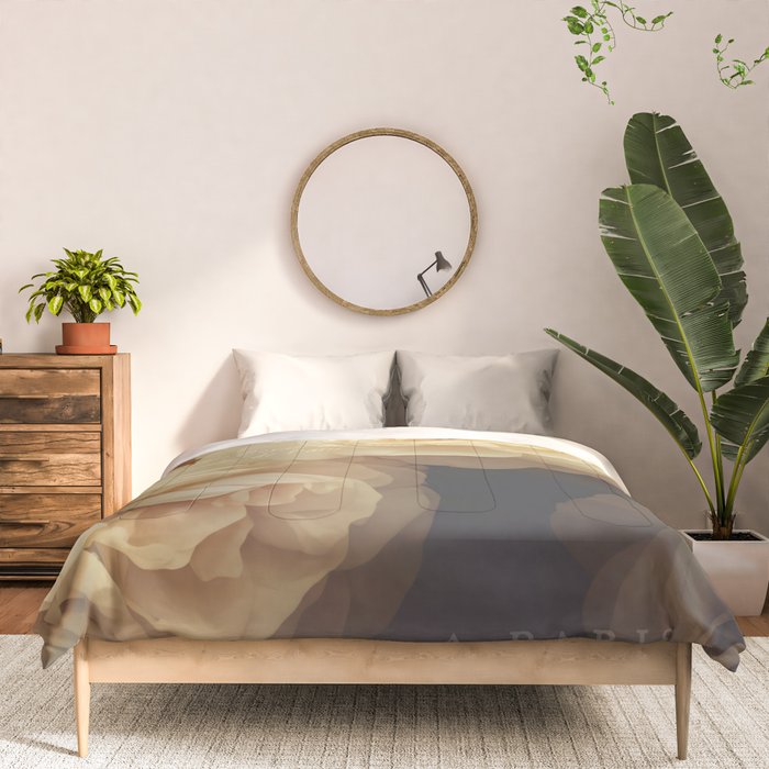 Floral Luxury In Twilight Sepia Peach Comforter Gallery Image 3