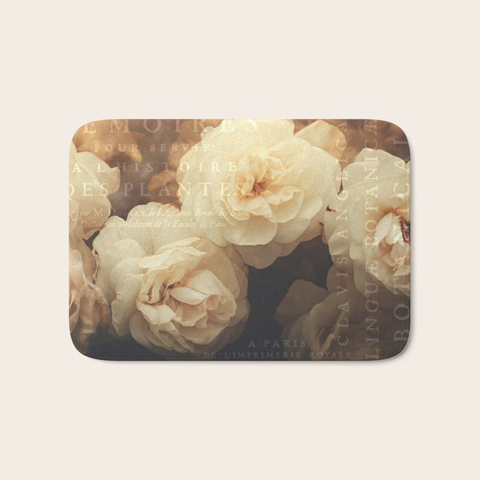 Floral Luxury In Twilight Sepia Peach Bath Mat Gallery Image 1