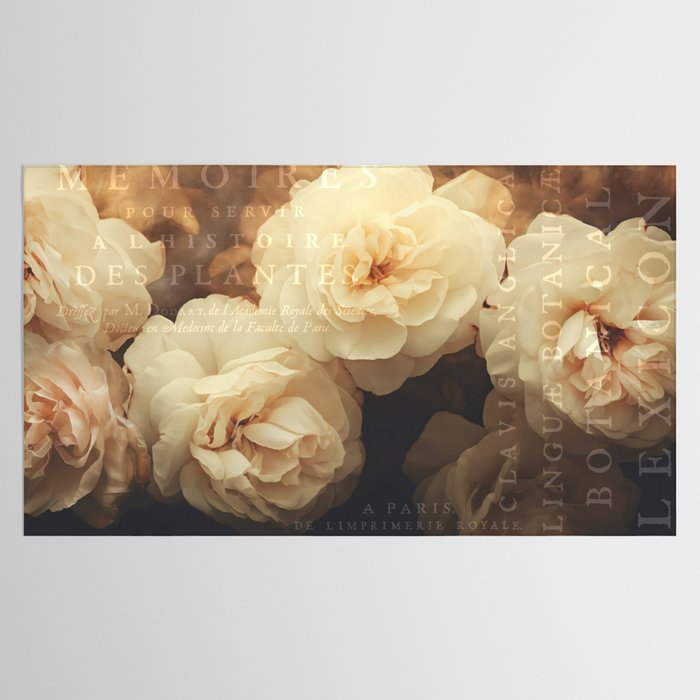 Floral Luxury In Twilight Sepia Peach Tablecloth Gallery Image 2