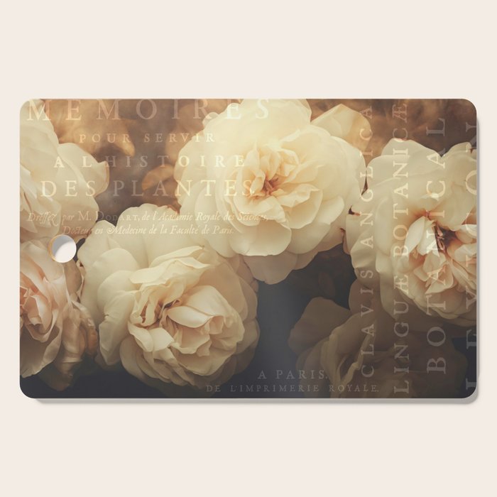 Floral Luxury In Twilight Sepia Peach Cutting Board Gallery Image 1