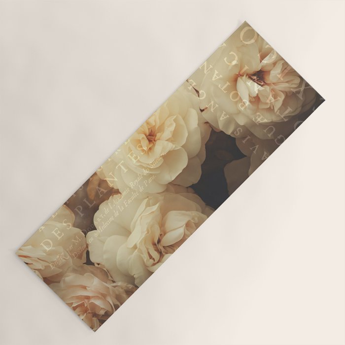 Floral Luxury In Twilight Sepia Peach Yoga Mat Gallery Image 1