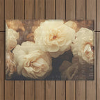Floral Luxury In Twilight Sepia Peach Outdoor Rug Gallery Image 1