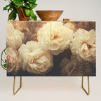 Floral Luxury In Twilight Sepia Peach Credenza Gallery Image 1