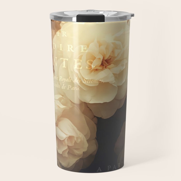 Floral Luxury In Twilight Sepia Peach Travel Mug Gallery Image 1