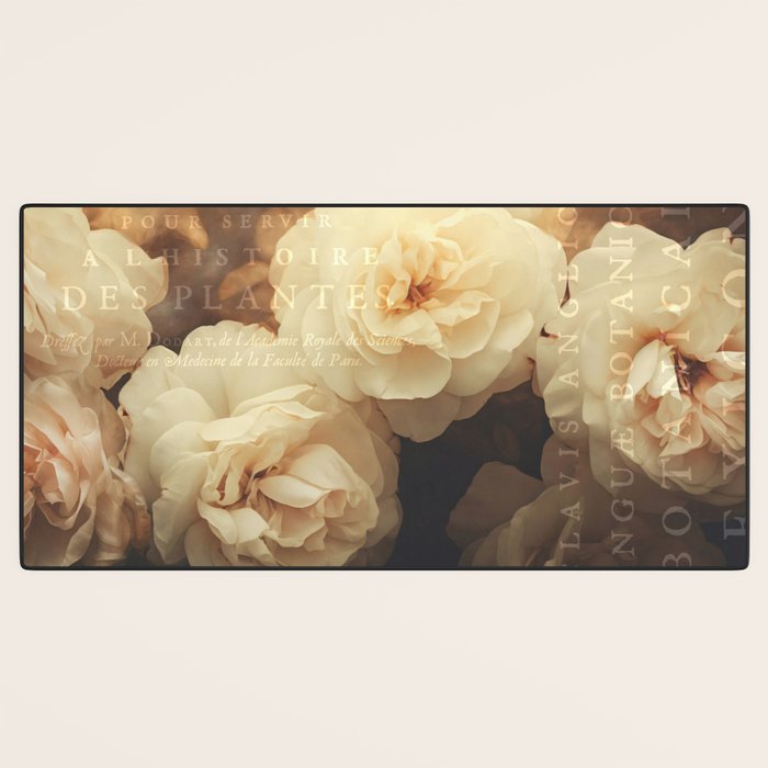 Floral Luxury In Twilight Sepia Peach Desk Mat Gallery Image 3