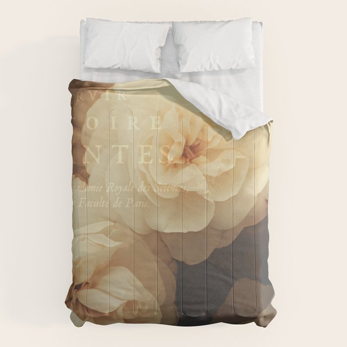 Floral Luxury In Twilight Sepia Peach Comforter Gallery Image 1