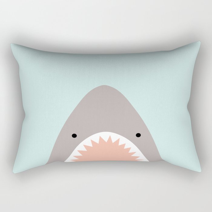 shark attack Rectangular Pillow Gallery Image 1