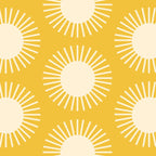 Boho Summer Sun Pattern IV Bright Yellow Coffee Mug Gallery Image 2