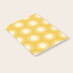 Boho Summer Sun Pattern IV Bright Yellow Notebook Gallery Image 2
