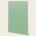 Funny retro lemon cartoon character pattern Wallpaper Gallery Image 2