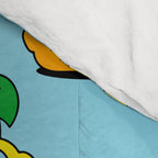 Funny retro lemon cartoon character pattern Comforter Gallery Image 4